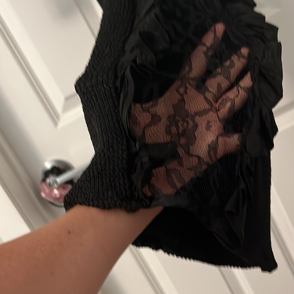 VINTAGE MADONNA LACE BLACK 👗 DRESS - Picture 10 of 17